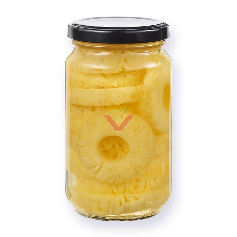 vegetigi-vietnam-fresh-vegetables-exporters-Mini Rings Pineapple In Glass Jar